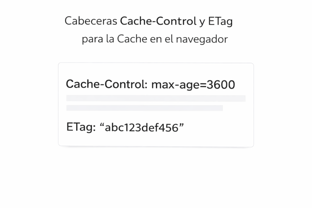Cache en el navegador: explicación fácil y por qué acelera 7 Cabeceras Cache-Control Y Etag Para La Cache En El Navegador.
